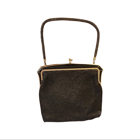 Vintage Glomesh Style Black Evening Bag - Picture 4 of 12